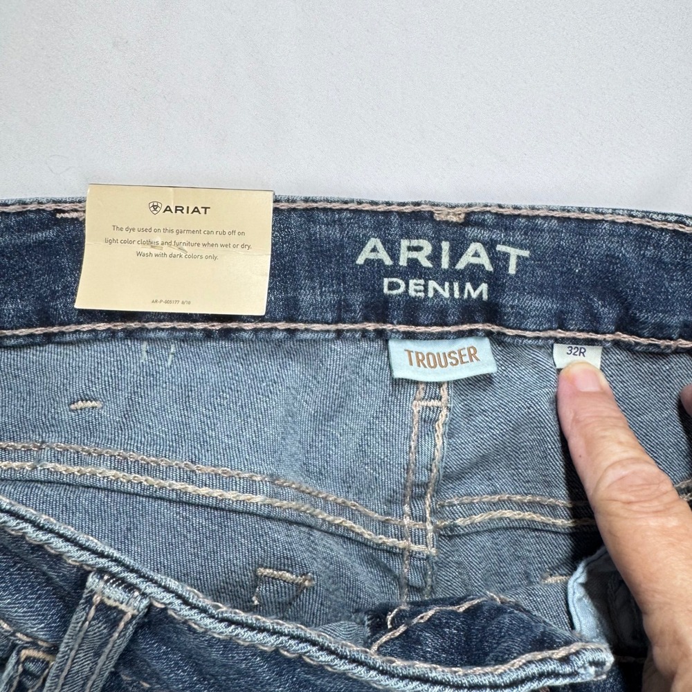 Ariat Goldie Wide Leg Trouser Jeans NEW Womens 32 Mid Rise 32R Cowgirl Western - Picture 6 of 15